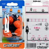 (obrázek pro) Claber 91232 - regulovatelný odkapávač 0-40 l/h. - 10ks balení