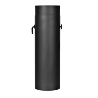 (obrázek pro) Roura kouřovodu s klapkou o délce 0,5 m, průměr 150 mm, tloušťka 1,5 mm