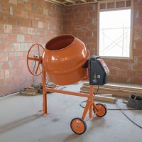 (obrázek pro) Stavební míchčka o objemu 200 litrů, výkon 1100W, 26 ot/min