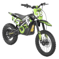 (obrázek pro) Elektromotocykl zelený, 1,5 kW, dojezd ažž 28 km