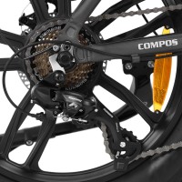 (obrázek pro) Elektrokolo COMPOS XL, šedé, dojezd 105 km, max. rychlost 25 km/h