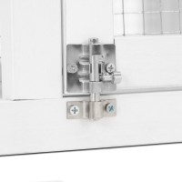 (obrázek pro) Dřevěná králíkárna MOLLY, bílo-černá