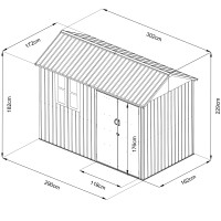 (obrázek pro) HECHT 6X10 NORD - zahradní domek