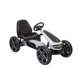 (obrázek pro) MERCEDES BENZ PEDAL GO KART WHITE - šlapací autíčko