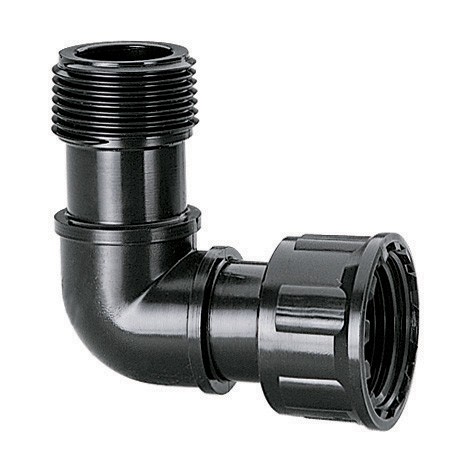 (obrázek pro) Claber 90807 - 1" kolínko hlavního rozvaděče s 1" převlečnou maticí