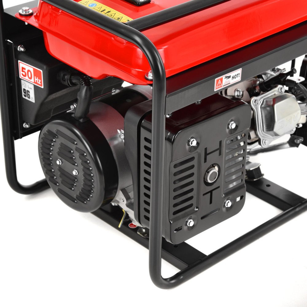 (obrázek pro) Benzínový AVR generátor elektřiny, trvalý výkon 2600 W, max. 3000W, provoz cca 7 hodin