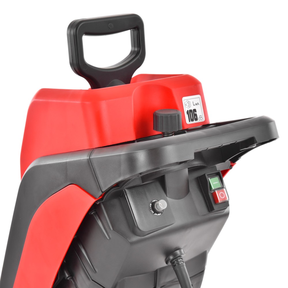 (obrázek pro) Elektrický drtič větví do průměru 45 mm, 2500 W, koš o objemu 50 l