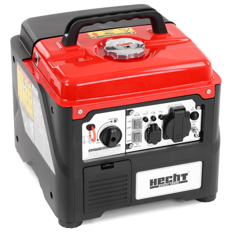 (obrázek pro) Jednofázový invertorový generátor. Trvalý výkon 1000 W. Maximální výkon 1100 W