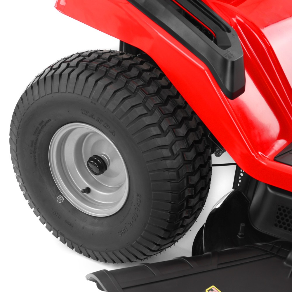 (obrázek pro) Zahradní traktor na trávu, záběr 107 cm, výkon 11 kW, výška sečení 20-100 mm
