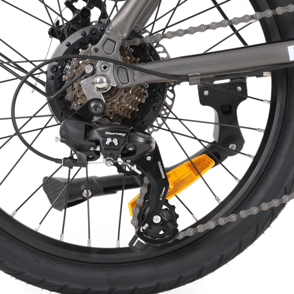 (obrázek pro) Elektrokolo COMPOS, šedé, dojezd 80 km