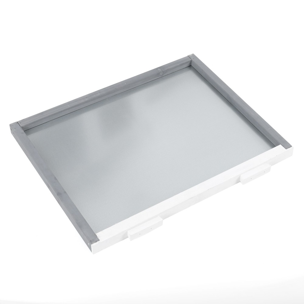 (obrázek pro) Dřevěná králíkárna MOLLY, bílo-černá