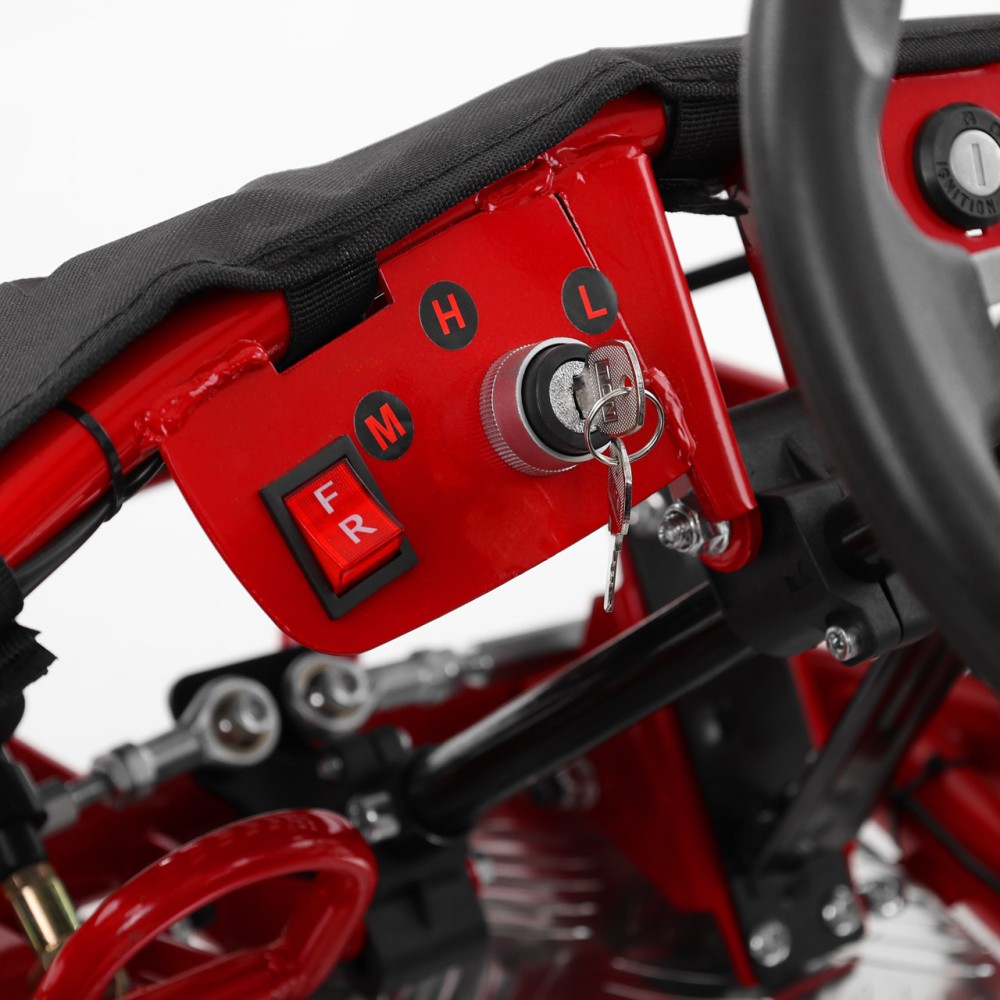 (obrázek pro) AKU bugina pro děti do 30 kg, 1000 W, 48 V, 12 Ah - červená