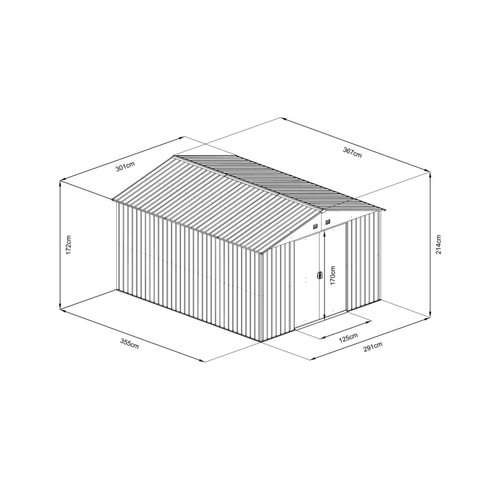 (obrázek pro) HECHT 12X10 PLUS - zahradní domek