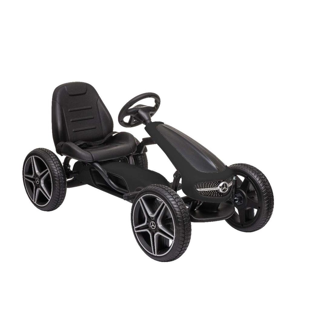(obrázek pro) MERCEDES BENZ PEDAL GO KART BLACK - šlapací autíčko