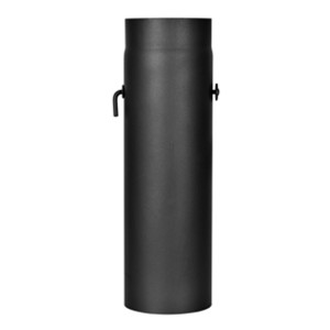 (obrázek pro) Roura kouřovodu s klapkou o délce 0,5 m, průměr 130 mm, tloušťka 1,5 mm