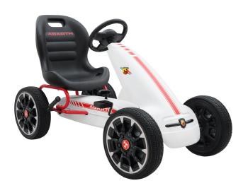(obrázek pro) ABARTH - white - šlapací motokára