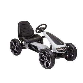 (obrázek pro) MERCEDES BENZ PEDAL GO KART WHITE - šlapací autíčko